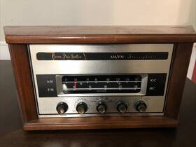 Carson Pirie Scott & Co. Am/fm 4-a-241 Vintage Am/fm Stereophonic Receiver Wood Cabinet Tested Works