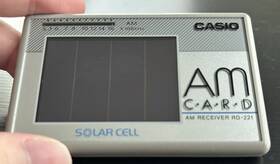 Rd-221 Casio Am Card Receiver Credit Radio Solar Cell Tested And Working