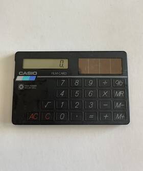 Rd-90 Casio Fm Card Calculator / Radio Solar Battery Very Rare