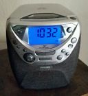 Aj3965 Cd Alarm Blue -fm Radio Display Philips Clock