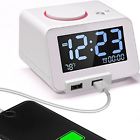 Chargaralarmw Digital Clock Radios Alarm Charger With Dual Usb Charging