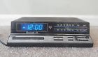 Chronomatic-268 Realistic Vintage Radio Alarm Clock Wood Grain Blue Led Works