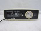 Cl-90 Solar Vintage Digital Clock Radio Model Flip White