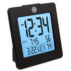 Cl030050bk Marathon Digital Alarm Clock With Day Date Temperature And Backl