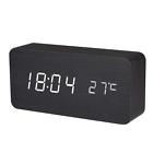 Cl0929bw1 Baldr Wooden Alarm Clock Digital Black Wood White 713651262238