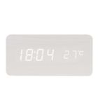 Cl0929ww1 Baldr New White Digital Wooden Alarm Clock Appears 713651262306