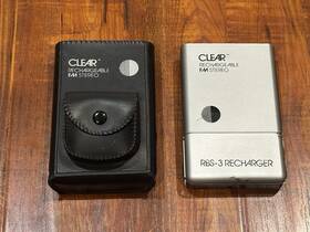 Sr-303 Clear Rare Vintage Brand Rechargeable Rbs-3 Recharger Fm Stereo Radio