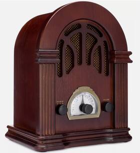 Vr40 Clearclick Retro Wooden Bluetooth Speaker Am Fm Radio - Classic Vintage By Vr40 Clearclick Retro Wooden Bluetooth Speaker Am Fm Radio - Classic Vintage By