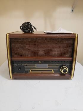 Vr41 Clearclick Retro Fm Radio With Cd Player Bluetooth And Aux-in - Model