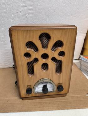 Vr43 Clearclick Classic Vintage Retro Style Handmade Wooden Am/fm Radio With Bluetooth