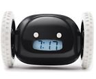 Clkyb Clocky The Original Runaway Alarm Clock On Wheels Black