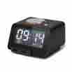 Clock0025 Alarm Clock With 4 Levels Of Lcd Dimming Dual Front Panel Usb Charger Battery 0732059500216