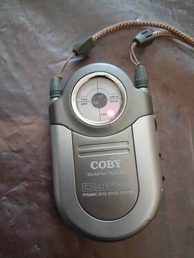 Coby Cx-7antique Am/fm Radio From The 90 S Original Complete