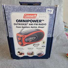 5325-721 Coleman Omnipower Outrider Self Powered And Solar Radio Portable Am&fm New In Box