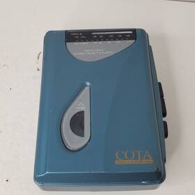 Ct-14435 Cota Ct-16740 Vtg Green Am/fm Cassette Player Radio Works Bands Need Replaced