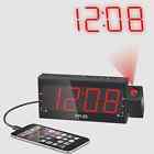 Cr-01 Pplee 1.8 Inch Ultra-large Led Dimmable Projection Dual Alarm Clock Fm Radio New 717630684738