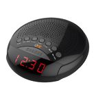Cr-30blk Qfx Led Alarm Clock Radio
