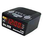 Cr-91 Qfx Clock Radio Digital Led Display Snooze Function Black