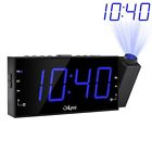 Cr1001-blue Onlyee Am Fm Radio Alarm Clock Projection Ceiling Wall Led