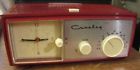 Cr3004a Fm Vintage Port Style Usa Free Crosley Red Ship Aux Radio Clock
