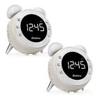 Cr35w-2pack Electrohome Retro Alarm Clock 061783267820