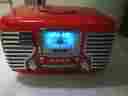Cr612-re Crosley Corsair Retro Am Fm Radio Dual Alarm Clock Cd Player Cr-612 Red 710244260275