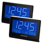 Cr61w-2pack Magnasonic Alarm Clock Radio With Battery Backup Dual 061783268872