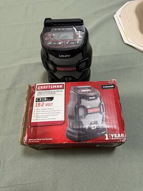 Craftsman 945190 C3 19.2 Volt Bluetooth Radio Open Box