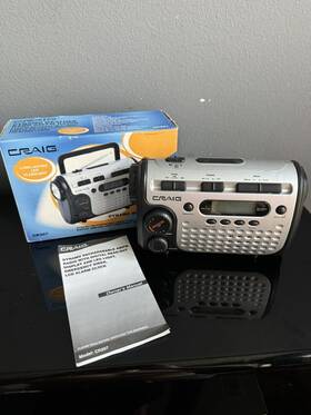 Cr207 Craig Dynamo Weather Band Am/fm Radio Rechargeable Digital Led Light Etc. W Box Cr207 Craig Dynamo Weather Band Am/fm Radio Rechargeable Digital Led Light Etc. W Box