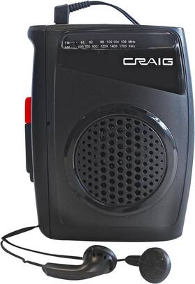 Cs2304 Craig Am Fm Personal Cassette Player And Recorder With Earphones