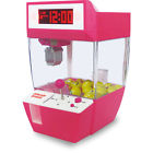 Cranealarm-pink Modern Home New Crane Claw Game Alarm Clock Hot Pink Play Catch To Turn Off 793936863084