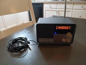 Cr3036d-cl Crosley Tribute Am/fm Radio With Bluetooth - Charcoal Tested Working