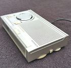 D-3090 Magnavox Vintage Alarm Clock Radio Silver Easy Set Wheel