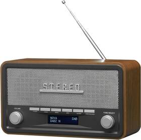 Denver Dab-18uk Dab-18 Vintage Stereo Dab/dab And Fm Radio Bluetooth Real Wood Cabinet