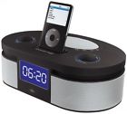 Do200 Sharper Image 2.1 Audio System W Ipod Dock Dual Alarm Clock Fm Radio