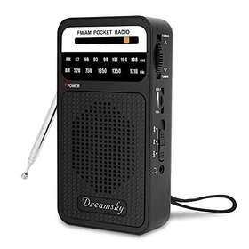 Dreamsky 860002308371 Pocket Radios Battery Operated Am Fm Radio With Loud Speaker Great R