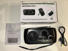 Ka33 Dynamo Powered Radio With Flashlight Am Fm Noaa Weather Hand Crank And Usb