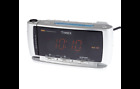 E08296 Timex Readyset Dual Alarm Clock Radio Removable Flashlight Black