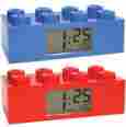 E56551 Schylling Associates New Set Lego Brick Digital Lcd Alarm Clocks Snooze Button Quartz Movement 841110196326