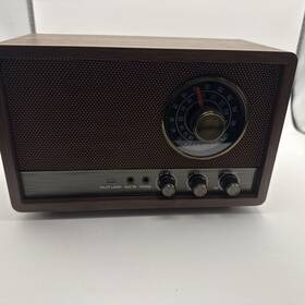 Electronics Co. Ltd 313090331306 Am Fm Radio Retro Wood Table Portable Bluetooth Speaker Plug In Wall
