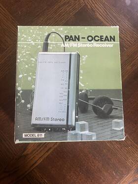Mpx77 Elite Pan Ocean Am/fm Personal Stereo Receiver With Headphones New Vintage 811