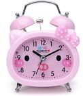 Em-8025-pi Plumeet Twin Bell Alarm Clock For Kids Silent Cartoon Quartz