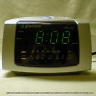 Ck5051 Emerson Led Large Dual Clock Radio Silver Fm Green Display Alarm