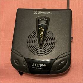 Emerson Rp6206 Am/fm Portable Radio Black Belt Clip Model Mpn