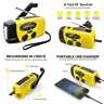 Es-cr02 Solar Weather Radios Hand Crank Self Powered Emergency Radio Yellow