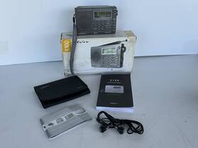 E100 Et N 750254712043 Vintage Eton Am Fm Shortwave World Band Radio With Box Manuals Case Earphones
