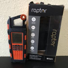 Nsp200wxor Eton Raptor Solar Powered Usb Charger Radio Light Broken/for Repairs