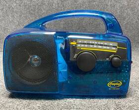 Sef-c0264173 Freeplay Self Powered And Solar Portable Am Fm Camping Wind Up Crank Radio In Blue