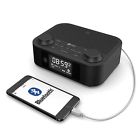 Ful-dab-blk Majority Fulbourn Dab Digital Fm Radio Alarm Clock With Usb