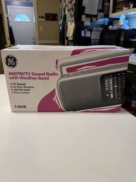 7-2948 Ge Vintage Am/fm/tv Sound Radio With Weather Band #7-2948